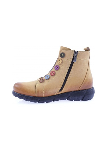 Venüs 1953791k-22k Kadın Deri Bot 1953791K-R13202 Sarı