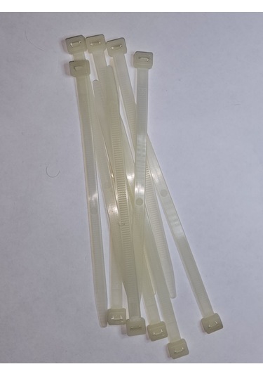 180x72mm Beyaz Kablo Bağı 200 Adet 200 Adet Beyaz