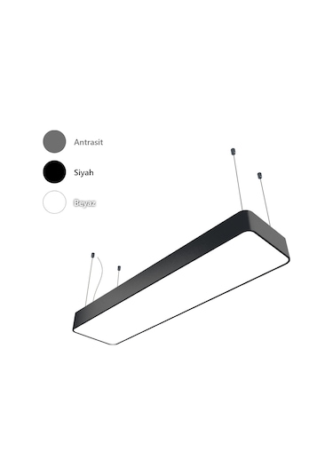 Dikdörtgen Davul Modern Led Avize Linear Armatür Lineer