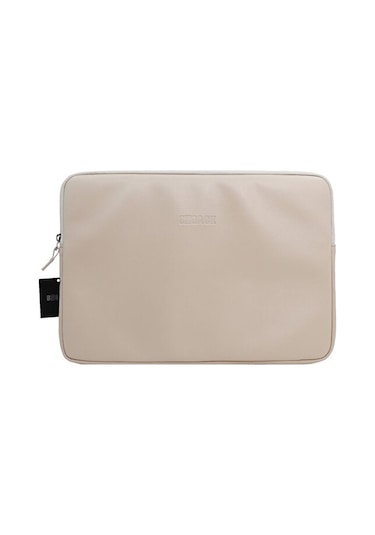 Laptop Kılıfı Suni Deri Iç Ölçüleri: 27x37 Cm Krem Beyaz