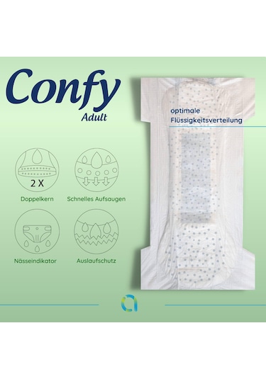 Confy Adult Yetişkin Bez Straight Extralarge Jumbo 30'lu