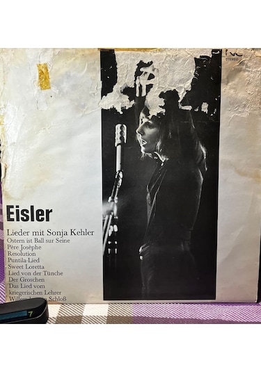 Hanns Eisler - Lieder Mit Sonja Kehler Nova / Veb Deutsche Schallplatten Berlin - Ddr Lp