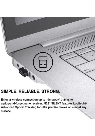 Tongxida Sessiz Kablosuz Optik Mouse, M221 Model M221