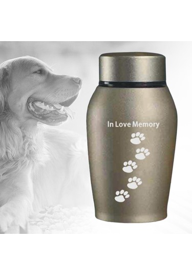 Homyl Evcil Hayvan Urns Anma Gevşek Anıt Hayvanlar Aureate Altın