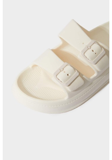 Defacto Erkek Düz Taban Çift Bantlı Eva Terlik D4645ax25hswt1 Beyaz