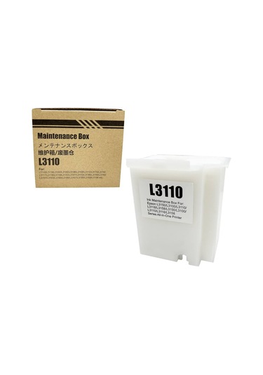 Kutulu Epson Ecotank L3150/l3151/l3156/l3160 Yazıcı Uyumlu Muadil Atık Kutusu Padli -siyah