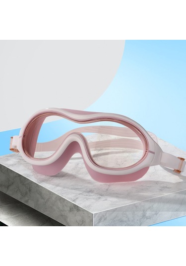 Xindoker Yetişkinler İçin Geniş Görünümlü, Su Geçirmez, Sislenmeyen, Pembe Yüzme Gözlüğü - Erkek & Kadın İçin Stüdyo Stili Yüzme Ve Dalış Gözlüğü Pembe