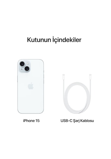 Apple iPhone 15 256 GB (Apple Türkiye Garantili)