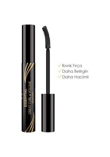 Golden Rose Essential Great & Curl Volume Maskara Siyah
