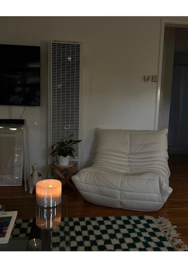 Edsy Puffer Bej Renk Berjer Turkuvaz