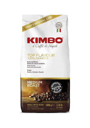 Kımbo Top Flavor 100% Arabica Çekirdek Kahve 1 KG