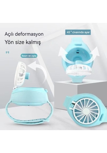 Usb Mini El Fanı - Pembe 5f0pl3 Pembe Yok Usb 1.000 Adetten Az