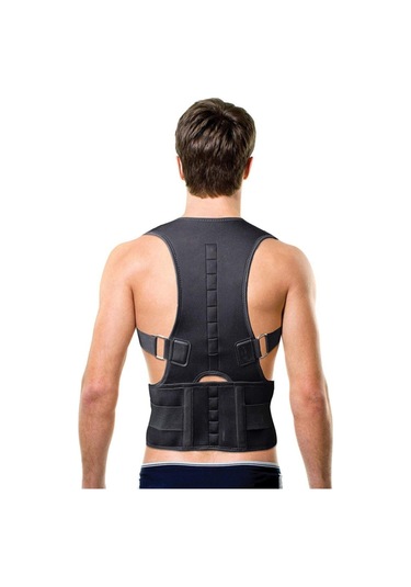 Medikal Kamburluk Önleyici Omuz Kifoz Skolyoz Unisex Manyetik Korse Bel Ve Sırt Destek