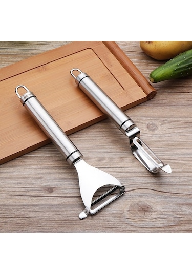 Dancemonkey Cbtx Paslanmaz Çelik Soyucu Meyve Bıçağı Çoklu Kullanımlı Mutfak Kazıyıcı Patates Soyma Bıçağı Üçgen Planya Diğer