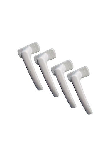 4 Adet Beyaz PİMAPEN® Marka Pencere Kolu (Aluminyum)