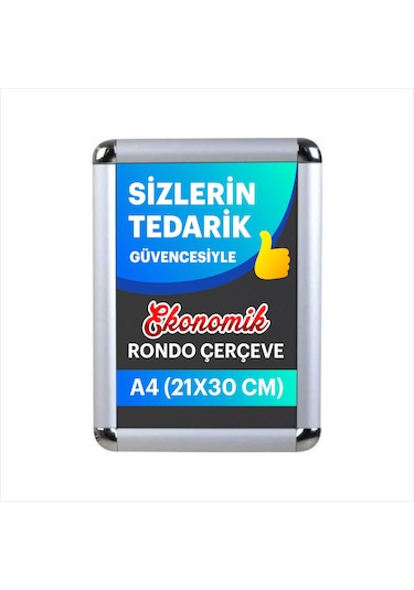 A4 Plastik Rondo Çerçeve 10 Adet