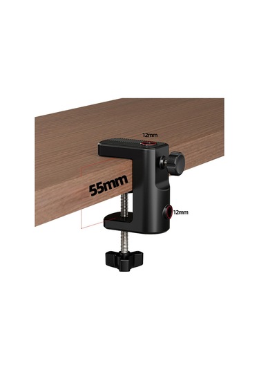 Homyl Masa Montaj Kelepçesi Mikrofon Standı İçin Sağlam 80x45x88mm