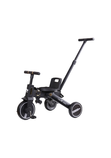 Merkür Bebe Falky 7in1 Katlanabilir Üç Tekerlekli Bebek ve Çocuk Bisikleti Gold