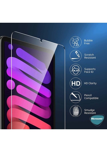 Microsonic İpad Uyumlu Mini 7 A2993-a2995 Temperli Cam Ekran Koruyucu