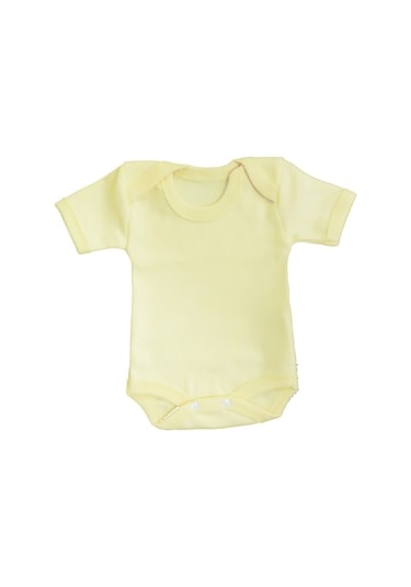 Sema Baby Yarım Kol Badi (Body) 0-3 Ay Sarı