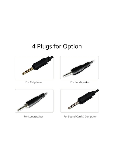 Lemestar Küçük Ve Hafif Mono Mikrofon - Canlı Yayın Ve Kayıt İçin 3.5mm Jaklı