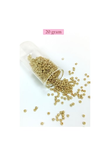 Dökme Cam Kum Boncuk 8/0 3 Mm - 4 Renk - Toplam 80 Gram - Bnc416