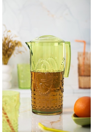 Akrilik Magic 2.3 L Yeşil Sürahi ( Cam Değildir )