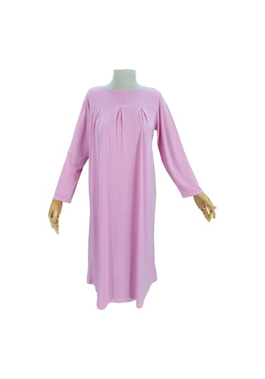 Pratik Tek Parça Organik Kız Çocuk Namaz Elbisesi Pembe