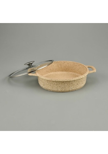 Amboss Montana 3 Parça Tava Seti - Bej - 26 Cm Bej