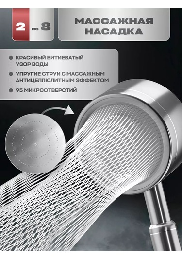 Lava Arte Metal Duş Hortumlu Duş Başlığı 235650050 Gri