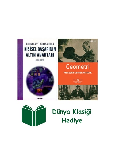 Kişisel Başarının Altın Anahtarı + Geometri + Dünya Klasiği Hediye