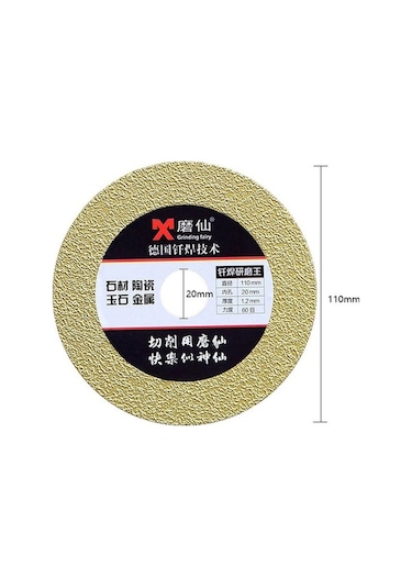 Pazly 110mm Elmas Kesme Diski - Yüksek Dayanıklı Seramik, Cam, Mermer Kesme