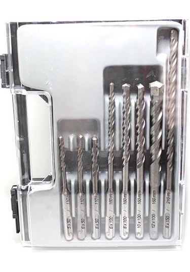 Duvarcılık İçin 8 Parça Matkap Ucu Seti, İki Delikli Ve İki