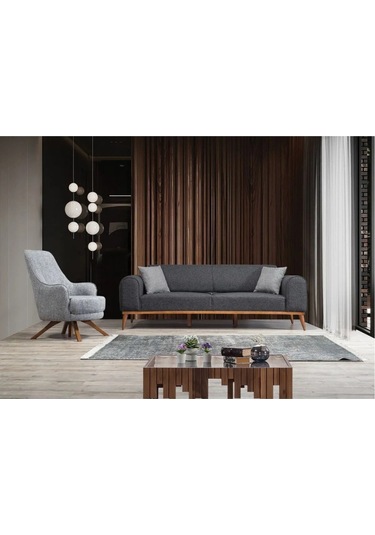 Rupon 3+3+1+1 Koltuk Takımı Antrasit