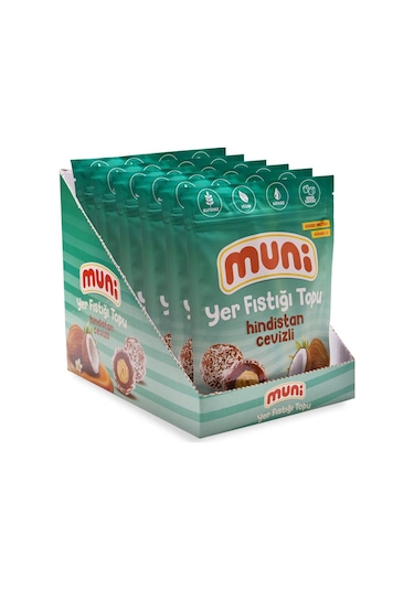Muni Hindistan Cevizli Yer Fıstığı Topu 6 x 80 G