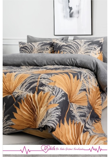 Battal Boy Lüks Pamuklu Nevresim Seti Esinti Desen Çok Renkli