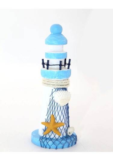 Ahşap Marin Deniz Feneri Alk2435 Asorti