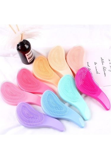 Taşınabilir Sihirli Kolu Saç Tarak Anti Statik Masaj Saç Fırçası Detangle Duş Masaj Saç Fırçası Tarak Salon Saç Şekillendirici Aracı