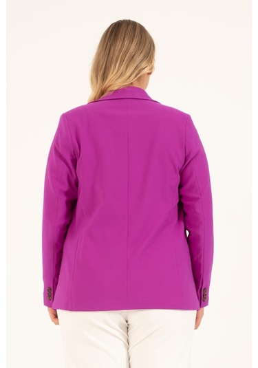 Astarlı Blazer Ceket-fuşya Fuşya