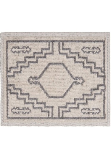 Evidea Soft Klas 2'li Banyo Paspası - Ekru / Gri - 60x100 Cm + 50x60 Cm Ekru / Gri