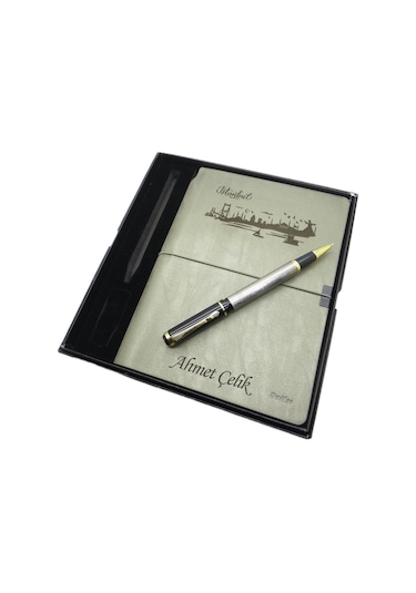 Scrikss İsme Özel Verona Defter İstanbul Silüeti + İsme Özel İst