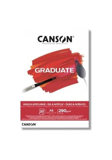 Canson Graduate Yağlı Boya ve Akrilik Boya Defteri Blok 290 gr A