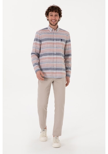 U.s. Polo Assn. Erkek Taş Pantolon Kanvas-chino 50309119-vr049 Tas Taş Rengi