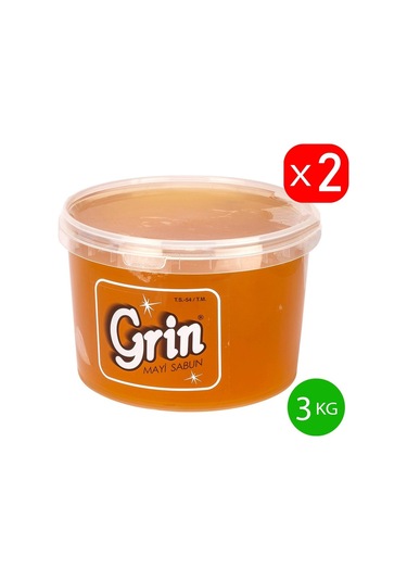 Parlatıcı Jel Arap Sabunu, 2 adet 3 KG Ayçiçek Yağlı Macun Formunda Sabun (Toplam 6 KG)