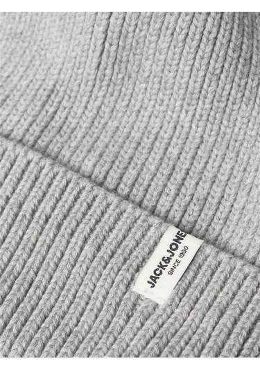 Jack & Jones Jacbrink Beanie Noos Erkek Bere-27683 - Gri
