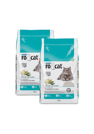 Rocat Marsilya Sabunu Kokulu İnce Taneli Kedi Kumu 2 x 10 L