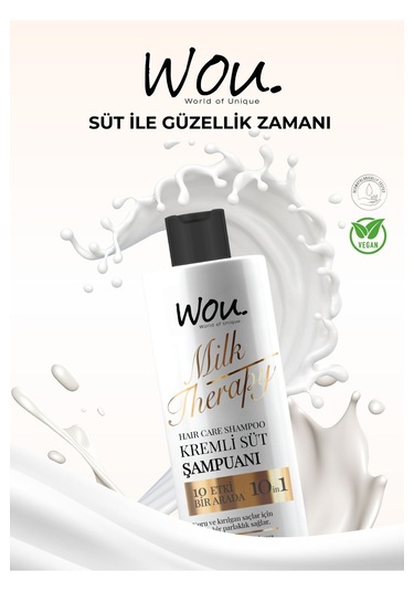 Wou World Of Unique Milk Therapy Şampuan 400 ML