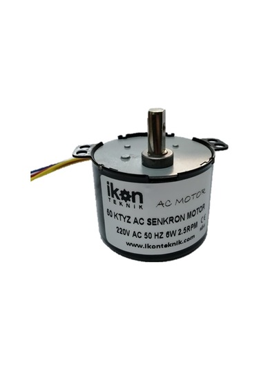 2 5 Rpm 6W Ac Senkron Motor 50Ktyz Kuluçka Çevirme Motoru