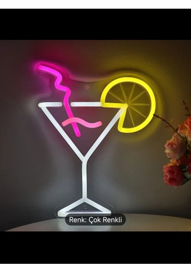 Led Işıklı Kokteyl Tablo