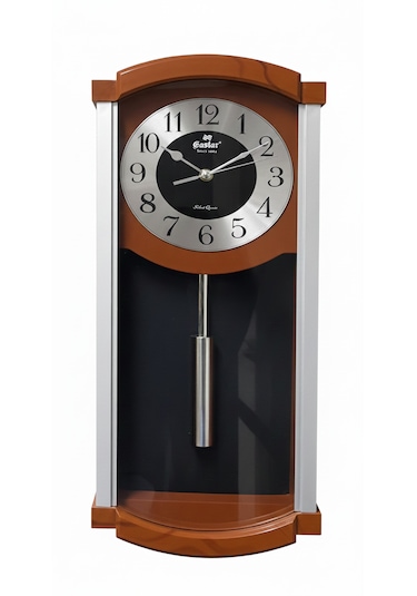 Eastar Dekoratif Duvar Saati 56 x 25 CM Kahverengi